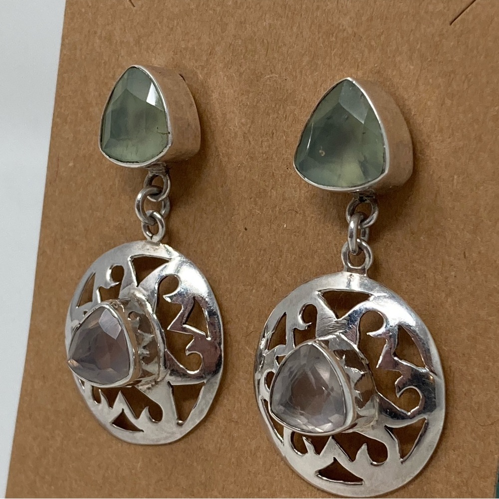 Statement Piece. Sterling Silver Multi-Gemstone D… - image 3